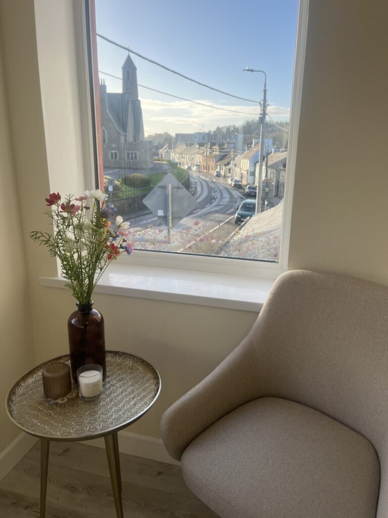 View of Donegal Town from Wild Beauty Salon.
